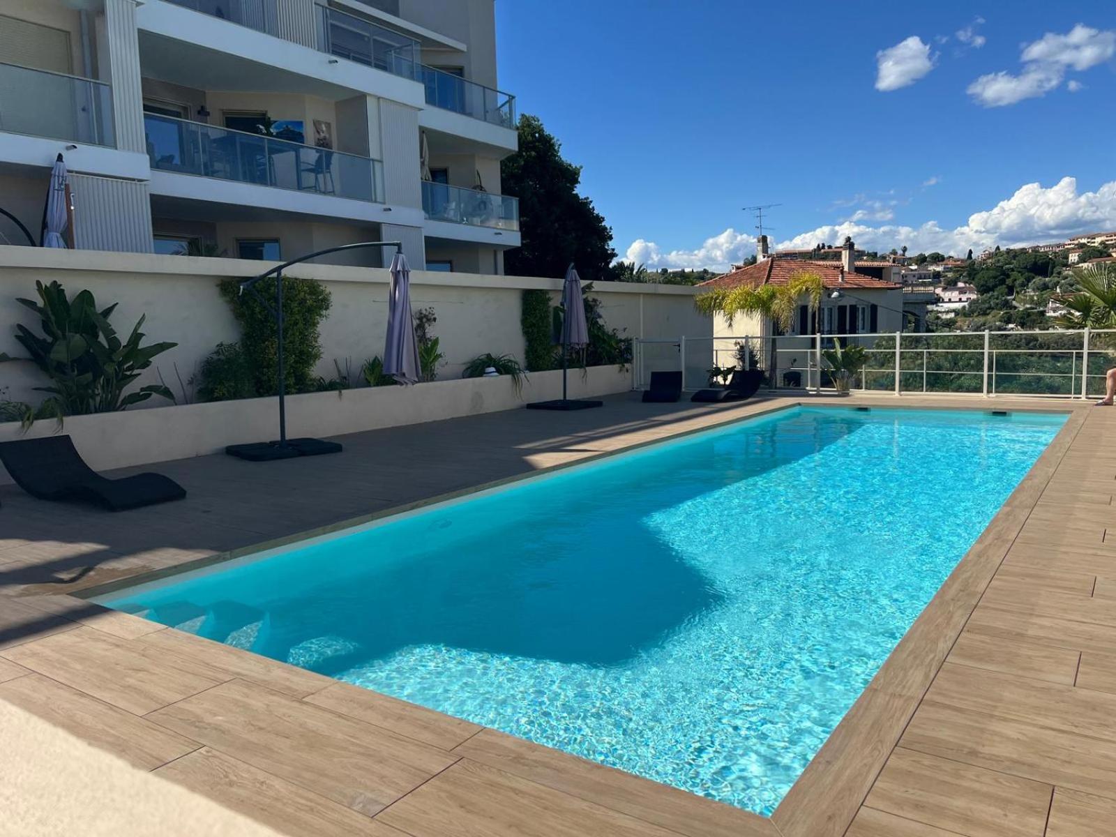 Panoramic Sea View Appartment Blue Pearl Ницца Экстерьер фото