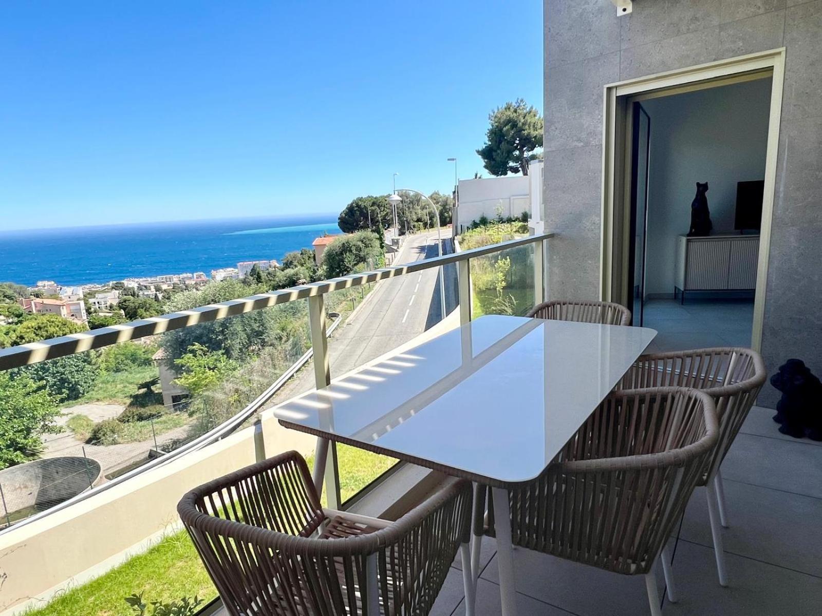 Panoramic Sea View Appartment Blue Pearl Ницца Экстерьер фото